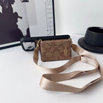 Designer Monogram Wallet Coach Case with Crossbody Strap
