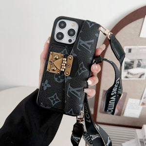 LOUIS LOCK CARD BAG CROSSBODY CHAIN IPHONE CASE