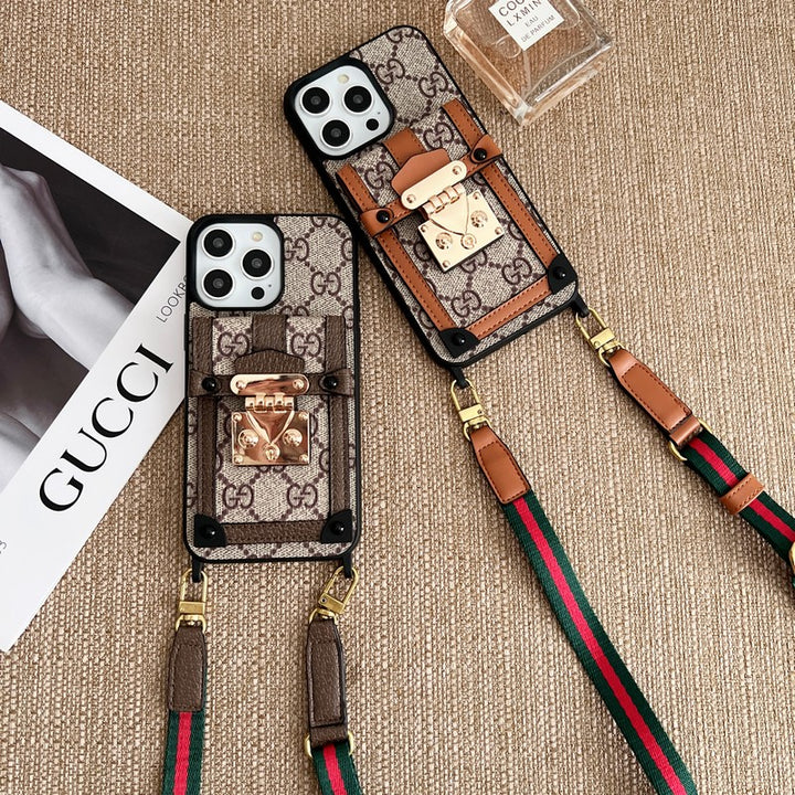 GG CARD BAG CHAIN CLASSIC IPHONE CASE