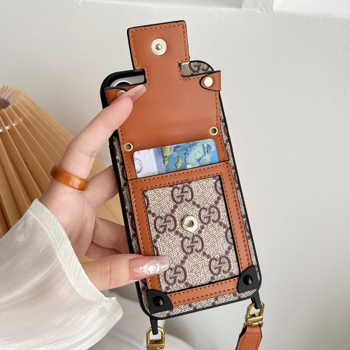 GG CARD BAG CHAIN CLASSIC IPHONE CASE