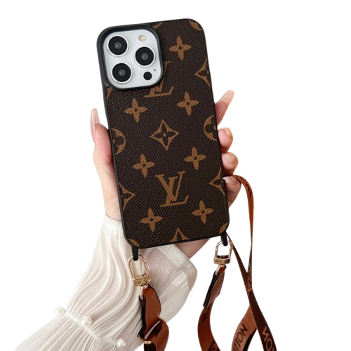 BROWN CROSSBODY IPHONE CASE