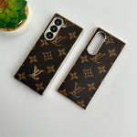 Samsung Galaxy Z Fold 6 Luxury Gold Plated Leather Case Roxy New