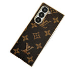 Samsung Galaxy Z Fold Luxury Gold Plated Leather Case