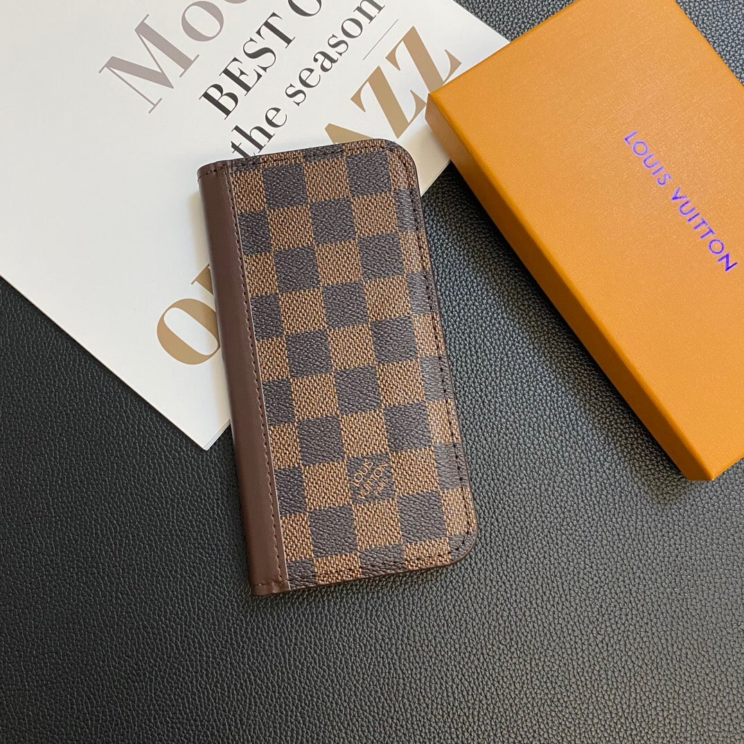 LV MONOGRAM LEATHER CARD COVER GALAXY CASE FOR SAMSUNG