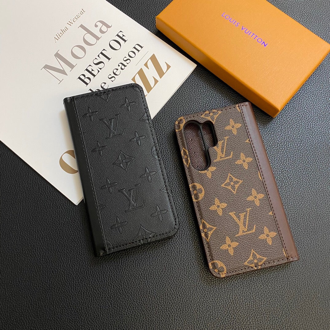 LV MONOGRAM LEATHER CARD COVER GALAXY CASE FOR SAMSUNG