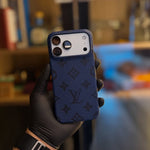 Luxury Embossed Monogram Protective Case for iPhone 12-18 Pro & Pro Max