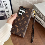 LV MONOGRAM CANVAS LEATHER WALLET SAMSUNG MOBILE PHONE CASE