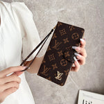 LV MONOGRAM CANVAS LEATHER WALLET SAMSUNG MOBILE PHONE CASE