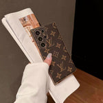 BROWN COLOR LV PHONE CASE FOR SAMSUNG GALAXY