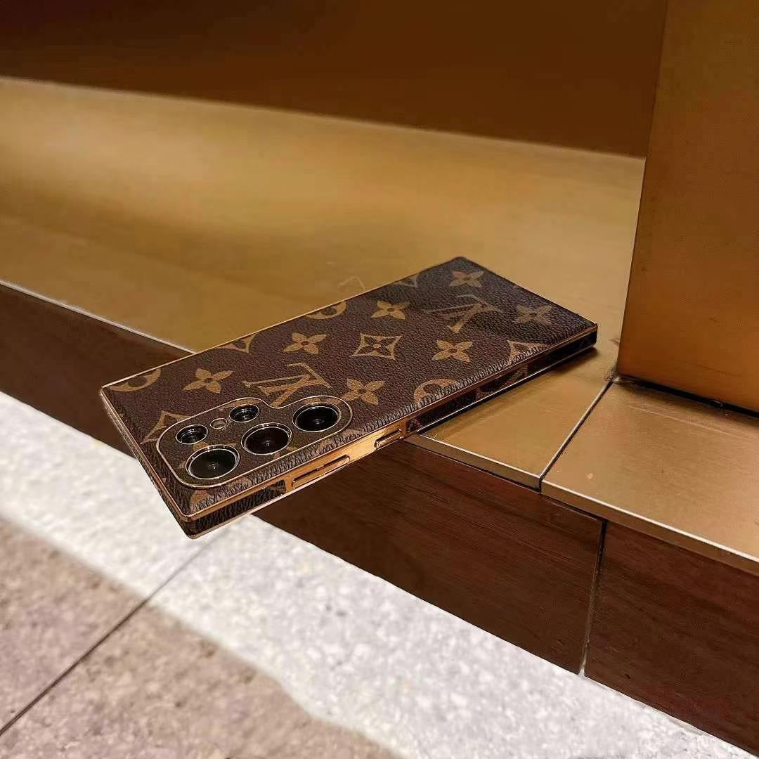 BROWN COLOR LV PHONE CASE FOR SAMSUNG GALAXY