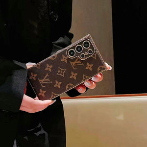 BROWN COLOR LV PHONE CASE FOR SAMSUNG GALAXY