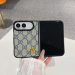 Luxury GG Supreme Monogram Canvas Case for iPhone Duo