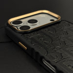 Classic Embossed Jeweled Style Emblem Case - iPhone 13-18 Pro & Pro Max