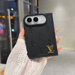 Luxury Louis Vuitton Embossed Floral Monogram Case for iPhone Duo