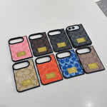 Luxury Premium CH Monogram Canvas Case for iPhone Duo