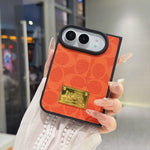 Luxury Premium CH Monogram Canvas Case for iPhone Duo