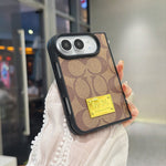 Luxury Premium CH Monogram Canvas Case for iPhone Duo