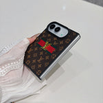 Classic Luxury LV Monogram Canvas Case for iPhone Duo