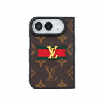 Classic Luxury LV Monogram Canvas Case for iPhone Duo