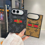 Classic Luxury LV Monogram Canvas Case for iPhone Duo