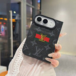 Classic Luxury LV Monogram Canvas Case for iPhone Duo