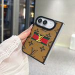 Classic Luxury LV Monogram Canvas Case for iPhone Duo