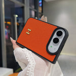 Classic HERMES Monogram Canvas Case for iPhone Duo