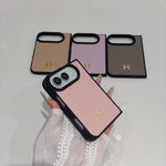 Classic HERMES Monogram Canvas Case for iPhone Duo