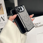 Luxury CH Monogram Canvas Case for iPhone Duo