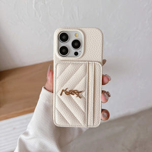 Luxury Bag Leather For iPhone Case