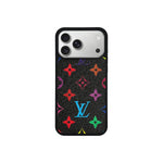 LV Black Multi-Color Monogram MagSafe Case for iPhone 12-18 Pro & Pro Max