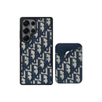 Dior-Inspired Oblique Jacquard Magnetic Cardholder Case | Samsung Galaxy S Series