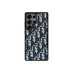 Dior-Inspired Oblique Jacquard Case for Samsung Galaxy S21-S26 Series