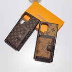 Leather Louis Vuitton Designer Wallet Phone Case for Samsung Galaxy S22-25 Series