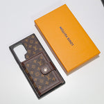 Leather Louis Vuitton Designer Wallet Phone Case for Samsung Galaxy S22-25 Series