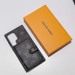 Leather Louis Vuitton Designer Wallet Phone Case for Samsung Galaxy S22-25 Series