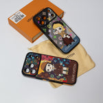Luxury Monogram Anime Style Case for iPhone 13-17