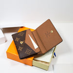 Brown Louis Vuitton Monogram Wallet Card Holder