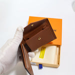 Brown Monogram Coated Canvas Wallet