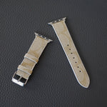 Luxury Band Apple Watch Light Beige Leather