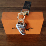 Loui Vuitton Key Chain Dupe Brown Monogram Sneakers