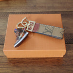 Loui Vuitton Key Chain Dupe Brown Monogram Sneakers