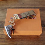 Luxury Key Chain Dupe Brown Monogram Sneakers