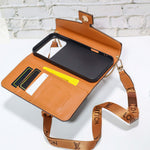 Luxury Wallet Phone Case Card Holder For iPhone 12-17