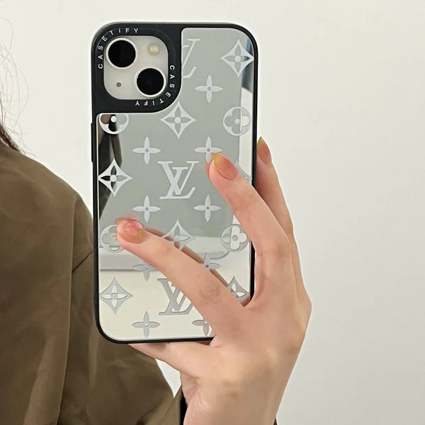 MIRRORED LV PHONE CASE FOR IPHONE 16 15 14