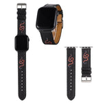Gucci-Inspired snake Printed Leather Band for Apple Watch Series