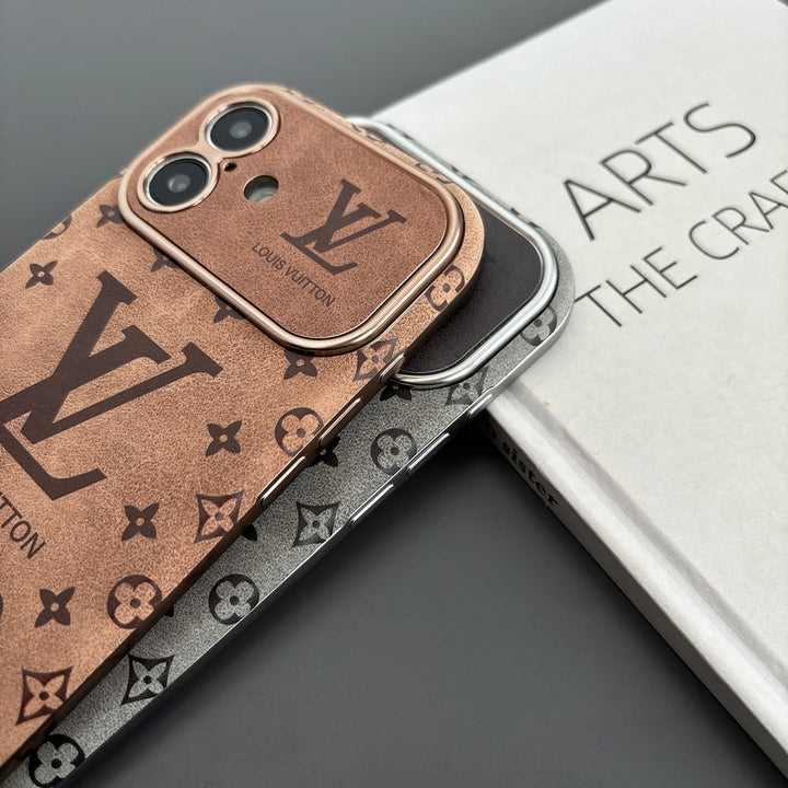 PREMIUM LOUIS VUITTON LEATHER IPHONE CASE