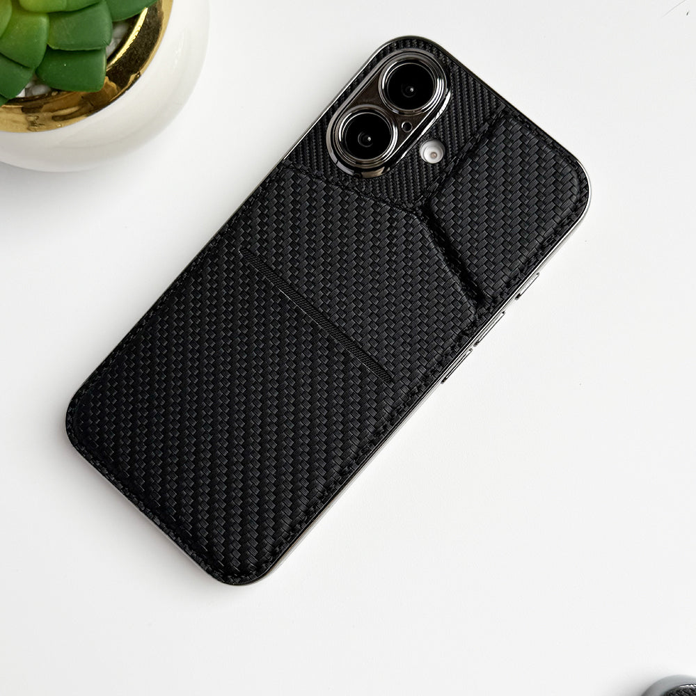 iPhone 16 Series PU Leather Multifunctional Card Holder Case