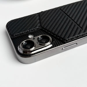 iPhone 16 Series PU Leather Multifunctional Card Holder Case