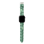 Luxury Green GYD Monogram Watch Strap for Apple Watch